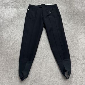 Vintage 90s Bogner Stirrup Ski Pants Mens 34 Black Wool Blend Stretch Outdoor